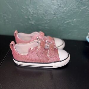 Converse Kids Pink Sparkle Sneakers